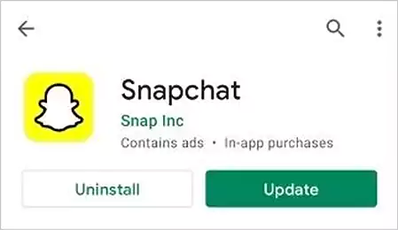 Snapchat app update