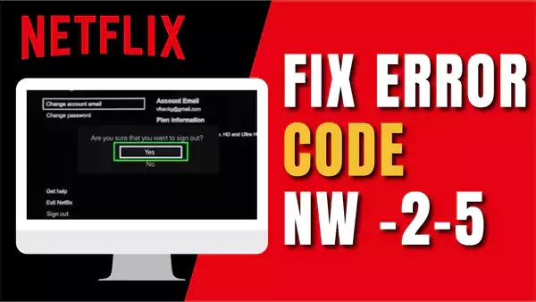 netflix error code nw 2 5